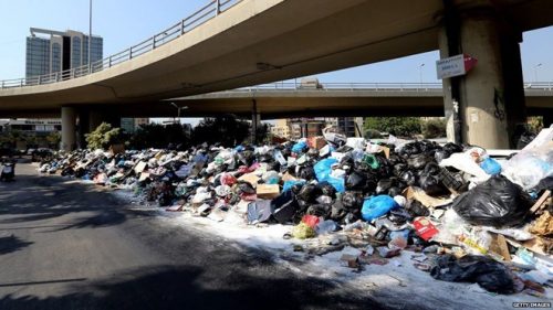 Những bãi rác khổng lồ ở Beirut (Nguồn: Getty)