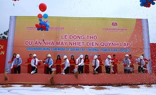 Lễ động thổ Dự án Nhà máy Nhiệt điện Quỳnh Lập 1 (Ảnh: Phan Trang/chinhphu.vn)