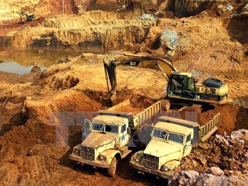 Mỏ sắt Trại Cau tại huyện Đồng Hỷ, tỉnh Thái Nguyên (Nguồn: TTXVN)