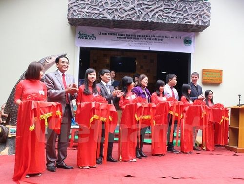 Khai trương Trung tâm giáo dục và bảo tồn tê tê đầu tiên tại Việt Nam (Ảnh: Hùng Võ/Vietnam+)