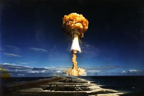 Một vụ thử vũ khí hạt nhân của Pháp tại Polynesia ngày 3/7/1970 (Nguồn: Quân đội Pháp)
