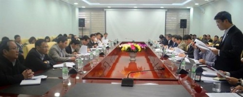 Quang cảnh buổi làm việc giữa đoàn công tác của Bộ TN-MT, Bộ Công thương với các nhà máy thủy điện, lãnh đạo Quảng Nam và Đà Nẵng