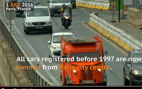 Pháp cấm lưu hành xe cũ đăng ký trước năm 1997