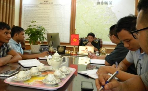 Đại tá Dương Hoài Nam, làm việc với các cơ quan báo chí.