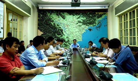 Cuộc họp Văn phòng thường trực Ban chỉ đạo Trung ương về phòng chống thiên tai (Ảnh: Đỗ Hương/chinhphu.vn)