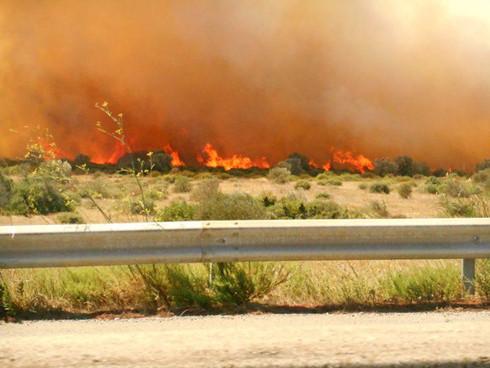 Cháy rừng vượt tầm kiểm soát (Ảnh: France24h)
