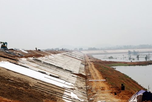 Công trình hồ thủy lợi Phượng Mao mới được đầu tư, nâng cấp (thuộc 2 huyện Thanh Thủy và Thanh Sơn, Phú Thọ). Ảnh: baophutho 