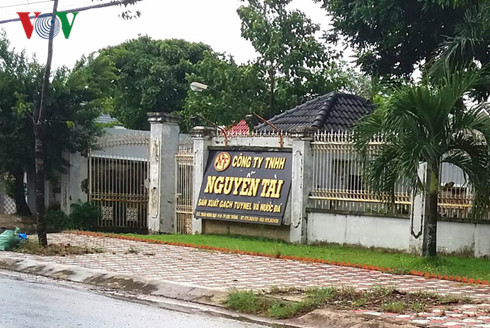 Trụ sở công ty Nguyễn Tài cũng là nơi để đốt lốp cao su.