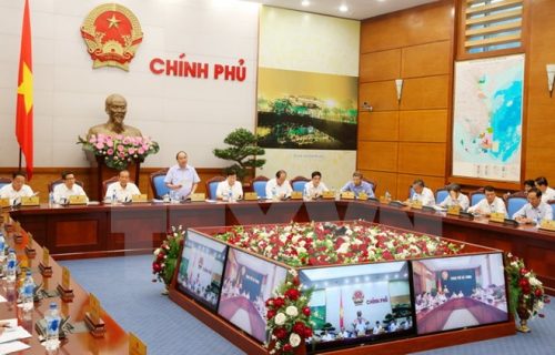  Thủ tướng Nguyễn Xuân Phúc phát biểu khai mạc Hội nghị. Ảnh: VGP/Quang Hiếu