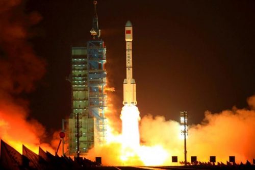 Hình ảnh vụ phóng Tiangong-1 (Nguồn: Getty)