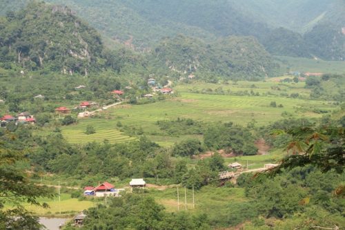 Cánh đồng khoảng 50ha của Bản Thín, Chiềng Nưa có nguy cơ bị ảnh hưởng do xây thủy điện