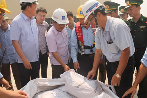 Đang giám định 168 tấn bùn của Formosa