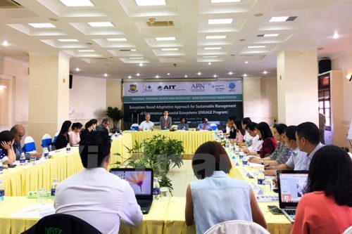 Chương trình ENGAGE đã giúp chuyên gia và các nhà hoạch định chính sách hiểu rõ hơn về công tác chống biến đổi khí hậu khu vực ngập mặn ven biển (Ảnh: PV/Vietnam+)