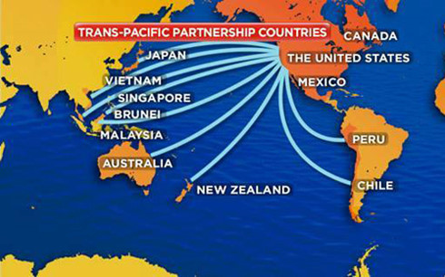 12 nước đã tham gia đàm phán TPP (Ảnh minh họa: KT) 