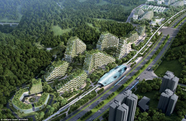 Ngắm “thành phố rừng” đầu tiên thế giới xây ở Trung Quốc