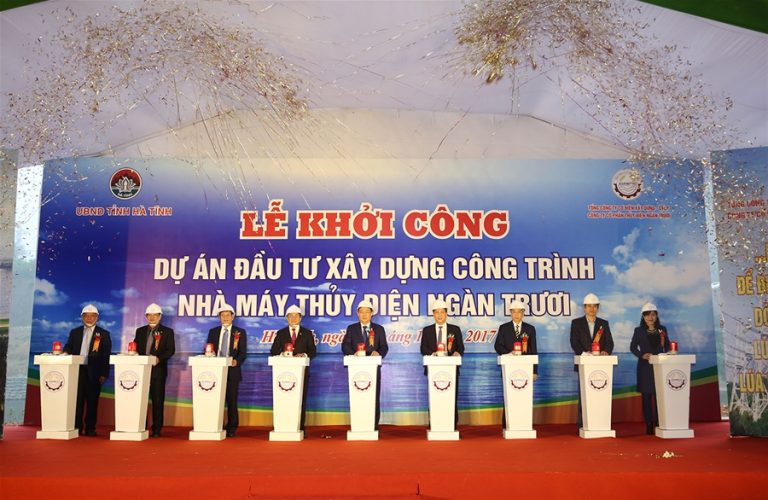 Hà Tĩnh khởi công dự án Nhà máy thuỷ điện Ngàn Trươi