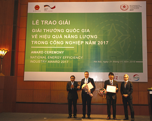 Trao Giải thưởng Quốc gia về hiệu quả năng lượng trong công nghiệp năm 2017
