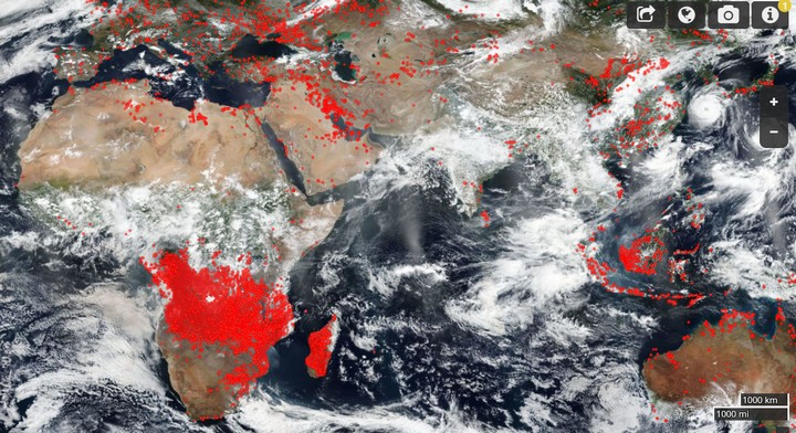 Ảnh vệ tinh của NASA cảnh báo thực trạng khủng khiếp trên trái đất