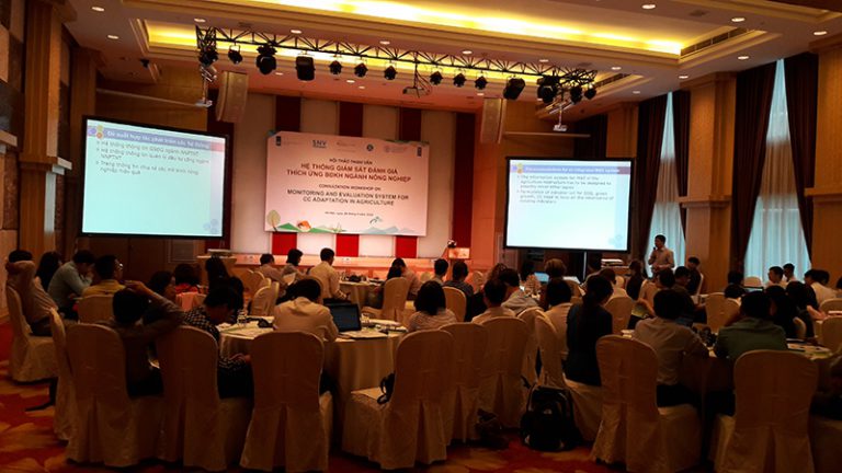 Tham vấn hệ thống giám sát đánh giá thích ứng BĐKH ngành nông nghiệp