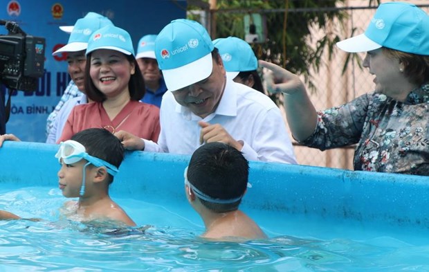 Phát động phòng ngừa rủi ro thiên tai liên quan đến nước cho trẻ em