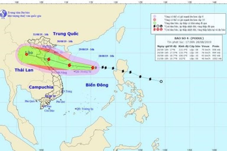 Công điện triển khai ứng phó bão số 4