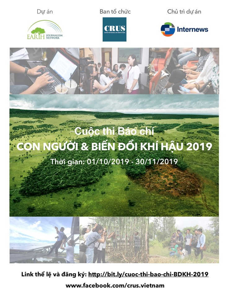 Cuộc thi Báo chí: Con người và Biến đổi khí hậu 2019