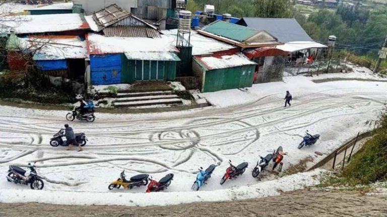 1 người chết, 14 người bị thương sau trận dông, sét và mưa đá