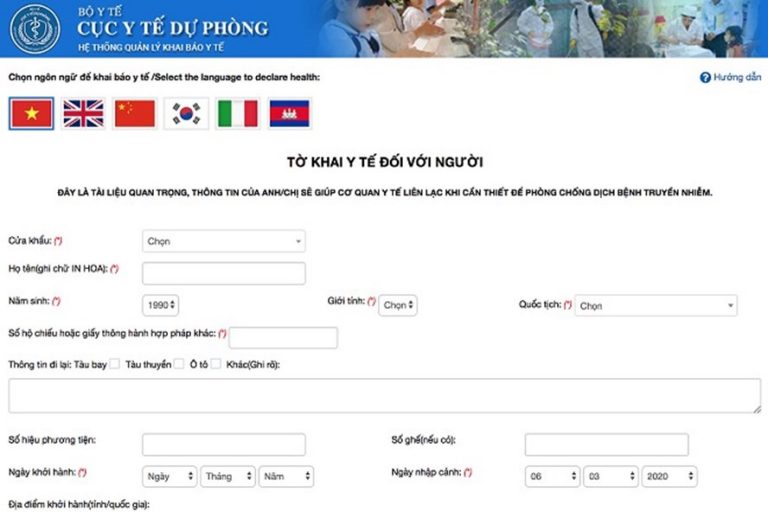 Các bước khai báo sức khoẻ toàn dân từ 10.3