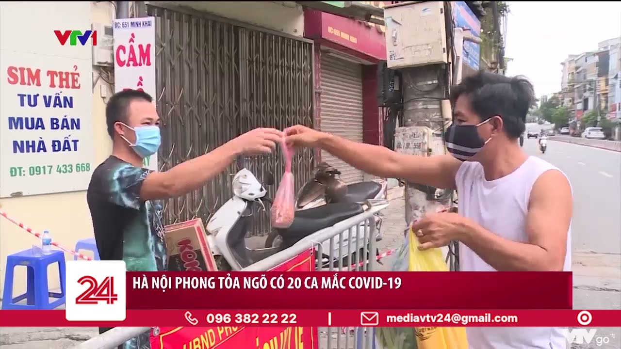 Hà Nội phong tỏa nhiều khu vực liên quan đến các ca COVID-19