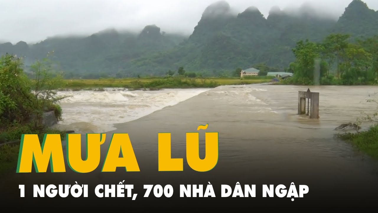 Mưa lũ làm 1 người chết, gần 700 nhà dân bị ngập ở Nghệ An