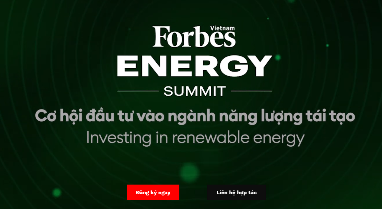 Forbes Việt Nam kết nối tổ chức Hội nghị: Cơ hội đầu tư vào năng lượng tái tạo