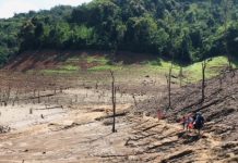 Mực nước hồ thủy điện lớn nhất Bắc miền Trung tiếp tục xuống thấp kỷ lục